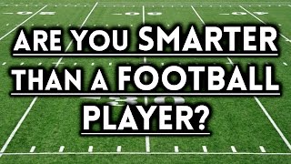 Are You Smarter Than an NFL Football Player  Wonderlic Test [upl. by Mord]