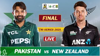 PAKISTAN vs NEW ZEALND FINAL Match LIVE COMMENTARY PAK vs NZ TRI SERIES MATCH LIVE SCORES [upl. by Salim]