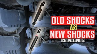 Rear Shock Comparison • Old vs New SLOW MOTION [upl. by Regnij]