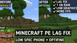 How To Reduce Lag In Minecraft PE  Optifine For MCPE  Smooth Gameplay and Lag Fix [upl. by O'Hara]