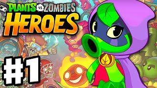 Plants vs Zombies Heroes  Gameplay Walkthrough Part 1  Green Shadow Hero amp Intro iOS Android [upl. by Marler]