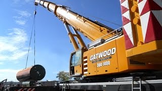 Construction Video For Kids  Crane at Work on Real Jobsite Xcell Int [upl. by Rurik680]