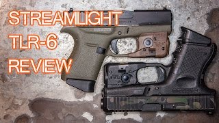 Streamlight TLR6 Review  Sub Compact Weapon Light Glock 43 Glock 26 etc [upl. by Ecyor]