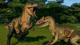 Acrocanthosaurus vs TRex IRex Giga Carcha Spinosaurus Indoraptor Spinoraptor amp Allosaurus [upl. by Gabe]