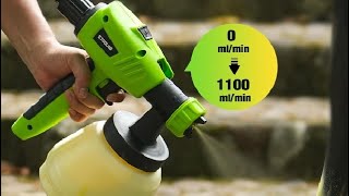 Paint Sprayer 800W HVLP ETOOLAB Electric Spray Paint Gun for House Painting Furniture Fence Stain [upl. by Starbuck]