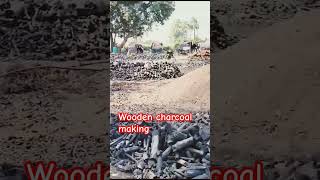 Traditional Wooden CHARCOAL making in ourVillage  Charcoal charcoalvillagelifetrending [upl. by Fatma865]