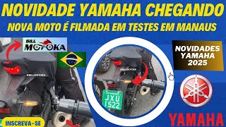 Lançamento chegando no BRASIL nova moto da YAMAHA é flagrada rodando em testes nas ruas de Manaus [upl. by Refinaj]