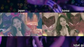 SNSD MY J  KISSING YOU  WAY TO GO LIVE COMPARISON [upl. by Moira]