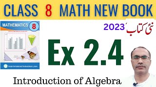 8Th Class Math New Book 2023 Exercise 24  Class 8 Math Chapter 2 Ex 24  SNC [upl. by Ellebanna]