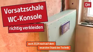 DIY WandWC Geberit SigmaElement WCWT verkleiden mit Gipskarton  DH – Trockenbau [upl. by Kennet]