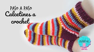 Tutorial Calcetines a crochet [upl. by Htir]