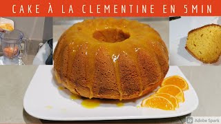 le fameux cake à la clémentine moelleux en seulement 5min [upl. by Aiuqal]