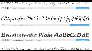 Download Free Fonts  Top 5 Sites [upl. by Grania742]