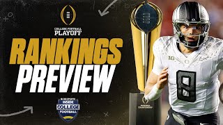 College Football Playoff Rankings Preview Saturday recap and LOOKAHEAD  Inside College Football [upl. by Arabrab909]