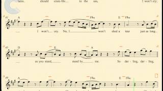 Violin  Stand By Me  Ben King  Sheet Music Chords amp Vocals [upl. by Jair539]