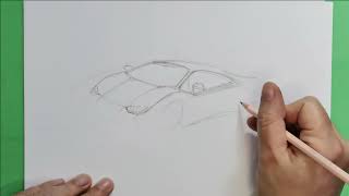 Come disegnare unauto Lamborghini a matita [upl. by Leeann]