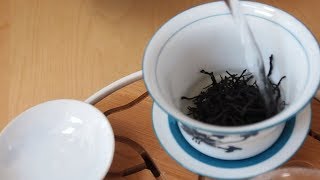 Sampling Keemun Maofeng a Black tea from Anhui province [upl. by Eenej]