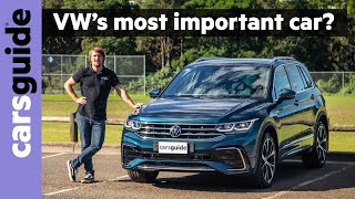 Volkswagen Tiguan 2021 review We test the facelifted midsize SUV  is it a true Toyota RAV4 rival [upl. by Fosdick]