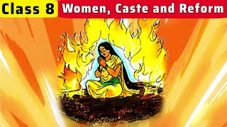 class 8 history chapter 8  Women Caste and Reform  Class 8 History UpscSsc [upl. by Renell]