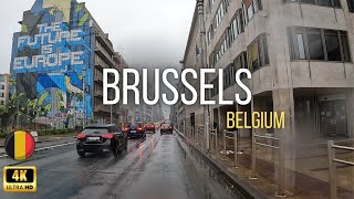 Brussels  Belgium  Drive in 4K [upl. by Eliot]