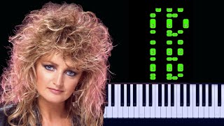 Bonnie Tyler  Holding Out For A Hero Piano Tutorial [upl. by Llehsor]