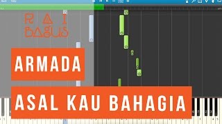 Armada  Asal Kau Bahagia Piano Tutorial Sheet Music [upl. by Moreland]