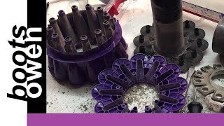 How to take apart and clean Dyson DC40 dust canister and vortex cyclones [upl. by Hagai]