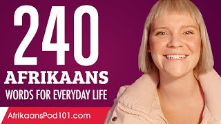 240 Afrikaans Words for Everyday Life  Basic Vocabulary 12 [upl. by Ikciv]