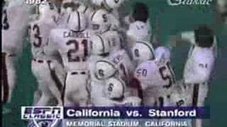 1982 Cal vs Stanford [upl. by Pauiie]