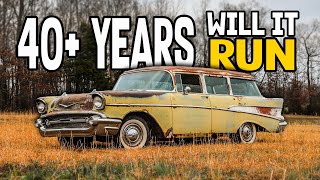 Will This V8 1957 Chevy RUN and DRIVE After 40 Years [upl. by Fredelia]