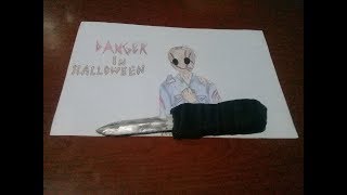 como hacer un cuchillo de utileria halloween [upl. by Ronyar255]