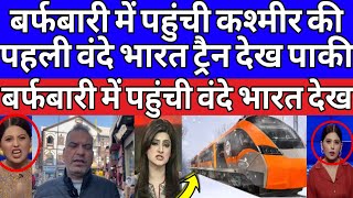 Kashmir mein vande bhaarat train pahunchate he aansoo rok nahin pae Kashmiri🔥😱  Pakistani Reaction [upl. by Enilatan]