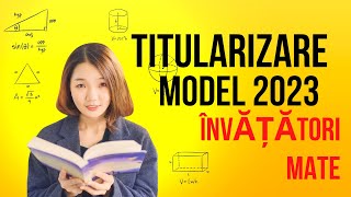 Titularizare învățători MATE model 2023 [upl. by Nava]