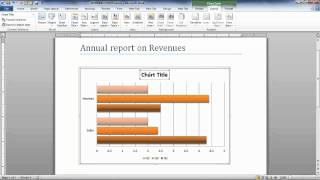 How to modify chart data in Microsoft Word 2010 [upl. by Jay]