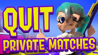 How to be a QUITTER in Splatoon 3s Private Battles [upl. by Ylatan]