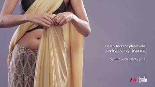 How To Drape A Saree Perfectly Part 1  Womens Style Guide  Saree Hacks  Myntra [upl. by Aunson]