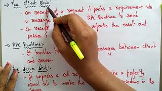 Remote Procedure call in Distributed System  RPC  Introduction  Lec18  Bhanu Priya [upl. by Dalston]