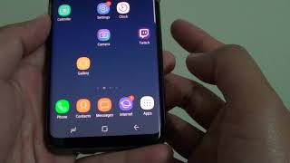 Samsung Galaxy S8 How to Change Text Message Input Mode Unicode  GSM Alphabet [upl. by Anilahs]