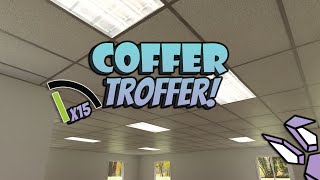 Coffer Troffer Ceiling Fun with Trey Ceilings in Chief Architect X15 [upl. by Urbanna]