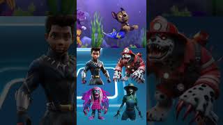 Paw Patrol Coffin Dance Song Cover Tiles Hop shorts trend [upl. by Ecyarg]