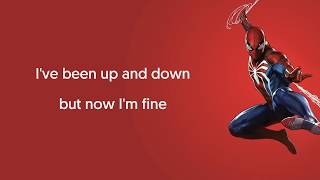 Warbly Jets  Alive Lyrics Video From quotMarvels SpiderMan PS4quot Intro Opening Theme Song [upl. by Drape]