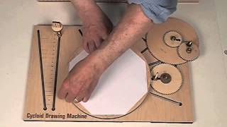 Cycloid Drawing Machine Center Gear Setup [upl. by Doersten]