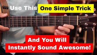 One Simple Trick To Sound Great On Guitar Instantly Beginner Friendly [upl. by Wyler368]