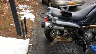 Raptor 660 with CT racing exhaust [upl. by Kind]