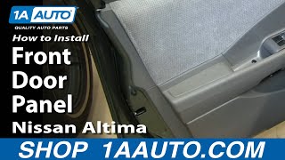 How To Remove Front Door Panel 0206 Nissan Altima [upl. by Sipple337]