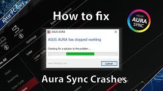 Aura Sync fix  quotAura has stopped workingquot [upl. by Llerrej661]