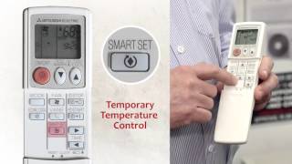 How To Use A Mitsubishi Air Conditioner Remote Control Guide [upl. by Agathy]