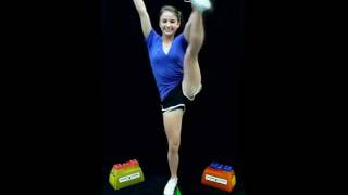 How to do a Switchup Heel Stretch Body Position to Practice Stunts  Cheerleading Stunt Stand [upl. by Mccall]