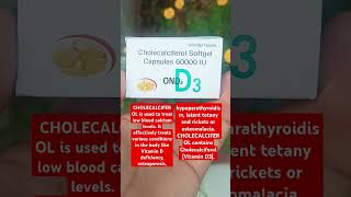 Cholecalciferol softgel capsules 60000 iu  vitamin d3 uses  calciferol [upl. by Obrien]