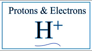 How to find Protons amp Electrons for the H Ion [upl. by Sihunn]